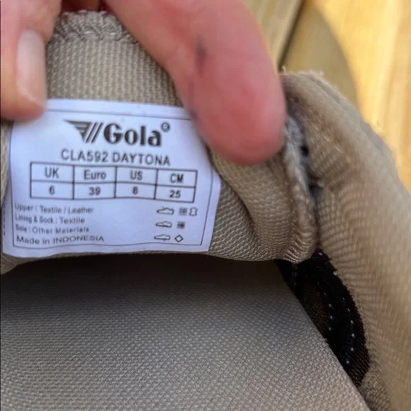 NEW Gola Daytona CLA592 Suede Retro Casual Sneakers size 8 - Picture 8 of 9